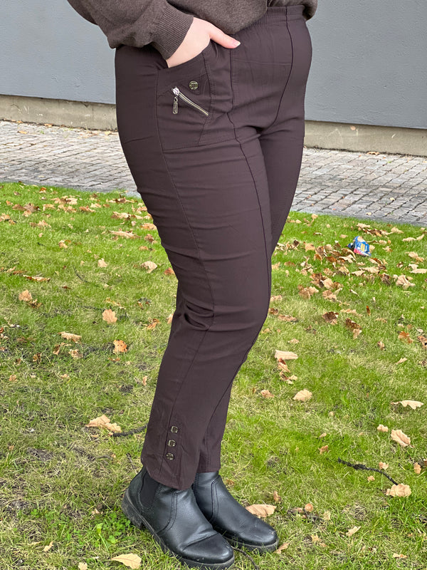 Bukse Cherry Berry Flosset Brun